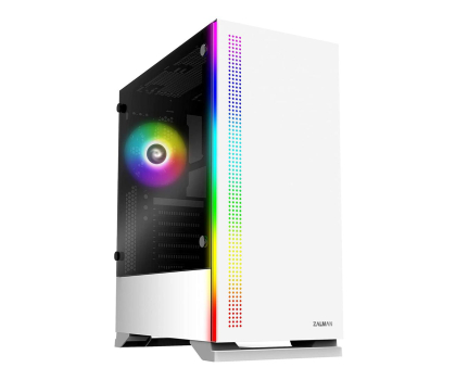 Obudowa ZALMAN S5 WHITE ATX Mid Tower PC Case RGB fan TG